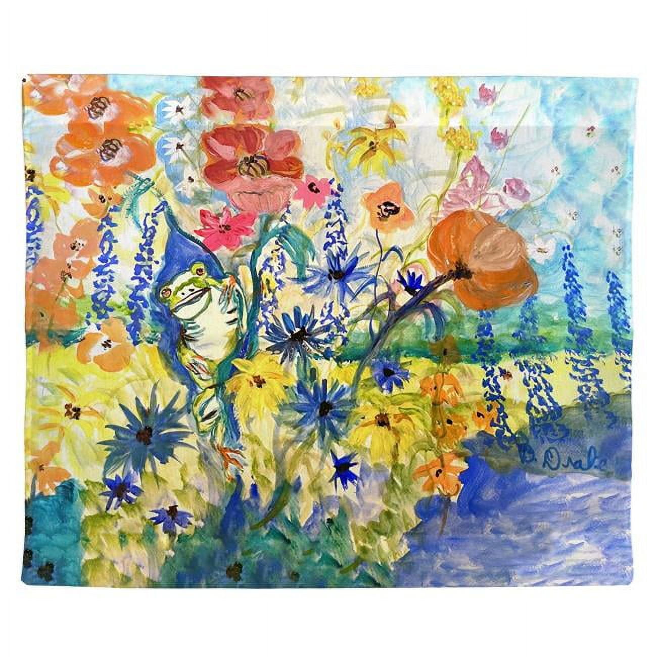 24 x 30 in. Frog & Garden Outdoor Wall Hanging