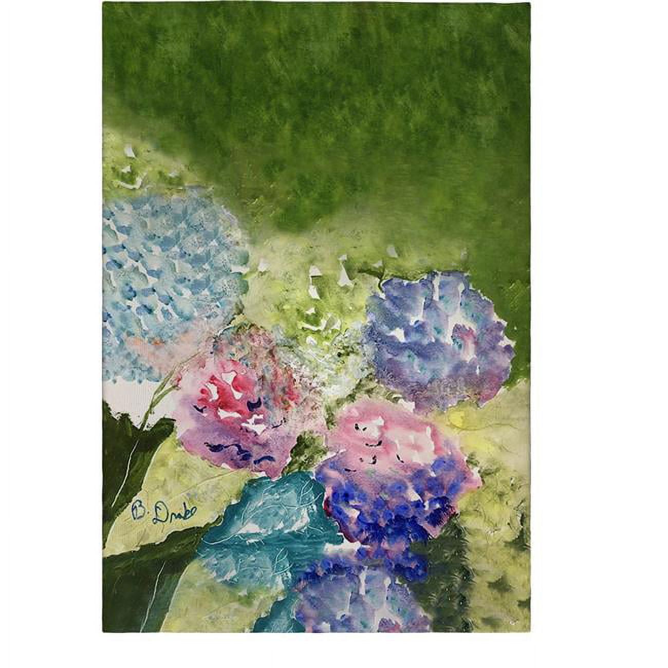 Pink & Purple Hydrangeas Guest Towel
