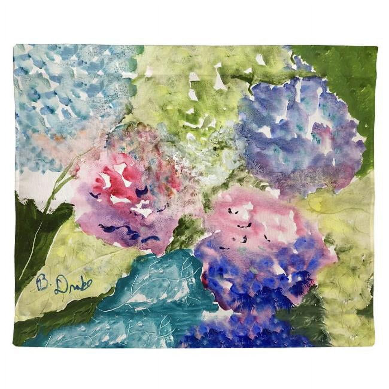 24 x 30 in. Pink & Purple Hydrangeas Outdoor Wall Hanging