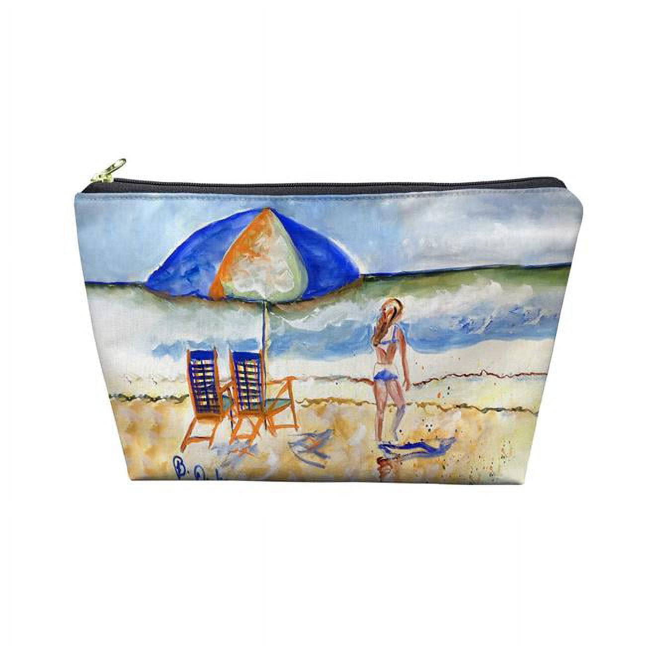 PC1421 8.5 x 6 in. Beach Chairs & Girl Pouch