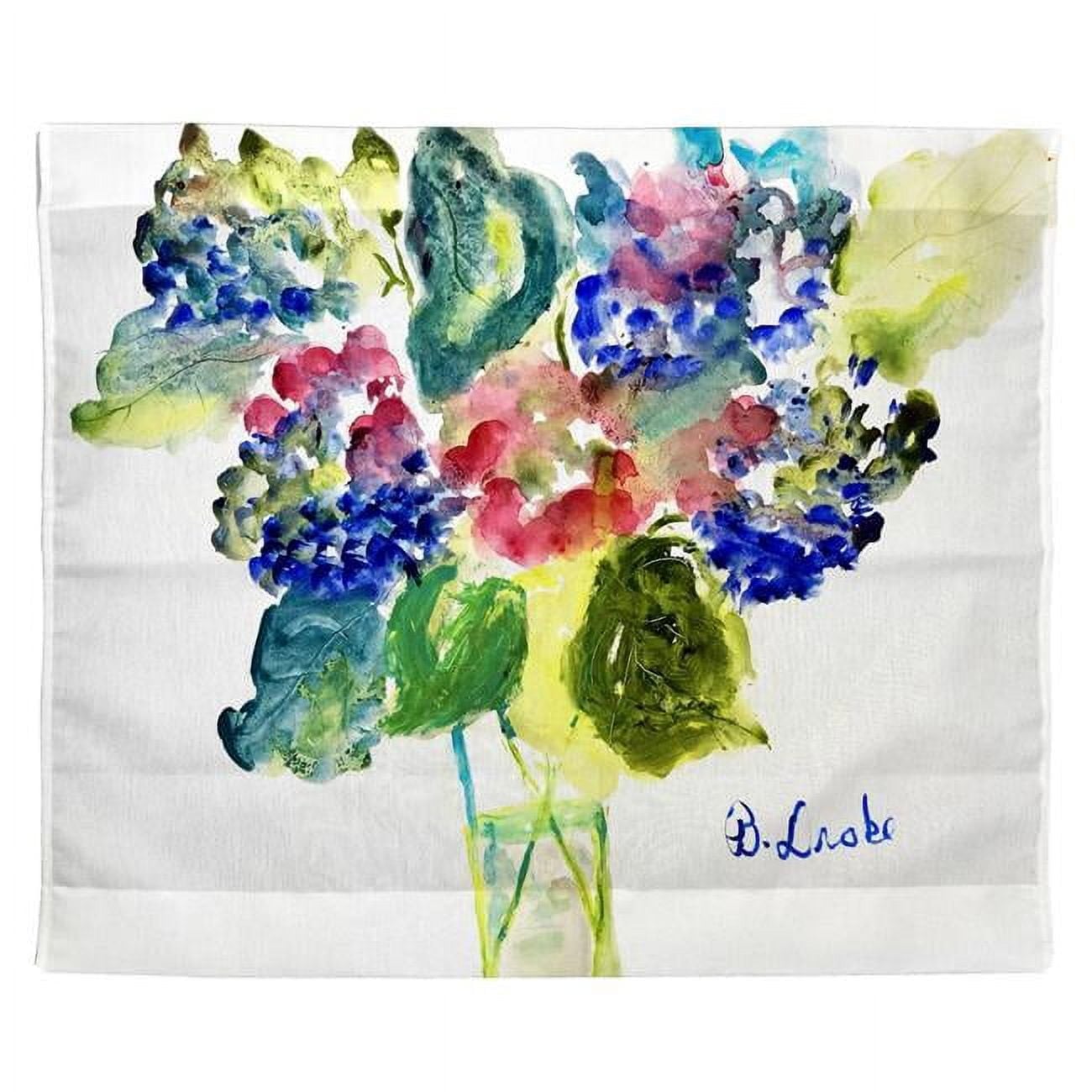 24 x 30 in. Vase of Hydrangeas Outdoor Wall Hanging