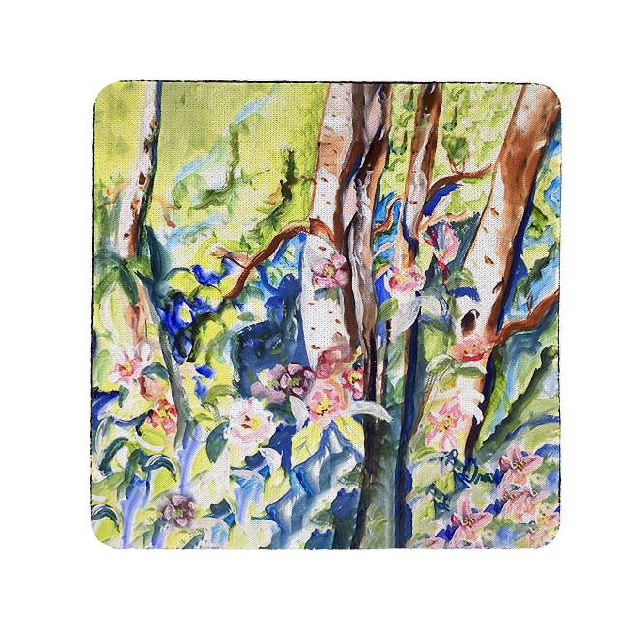 Picture of Betsy Drake CT1423 Birch Tree Wood Coaster - Set of 4