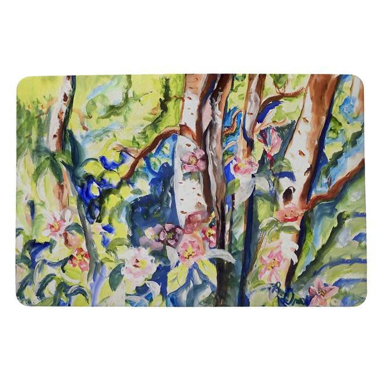 18 x 26 in. Birch Tree Wood Door Mat