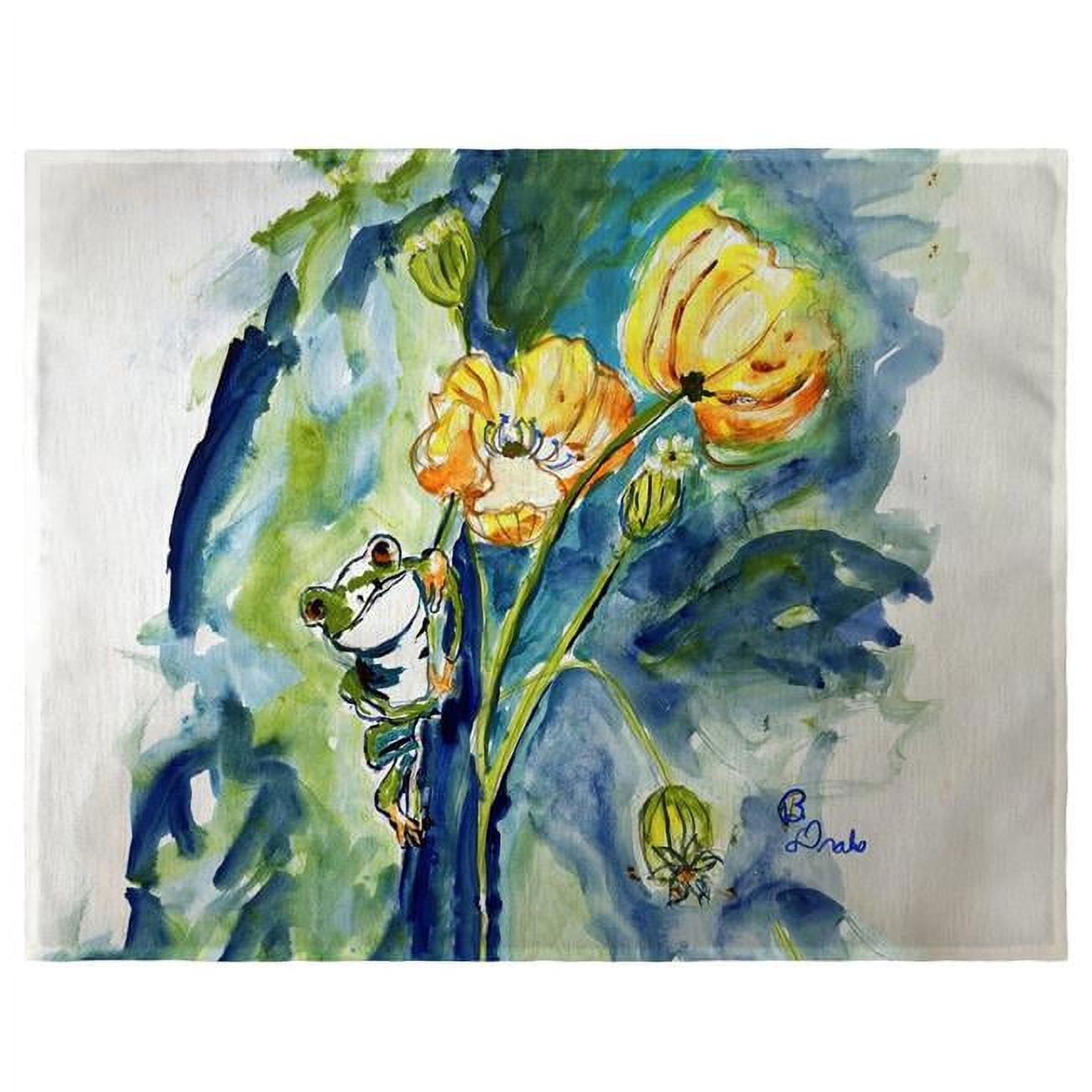 Picture of Betsy Drake PM1340 14 x 18 in. Frog & Flower Place Mat - Set of 4