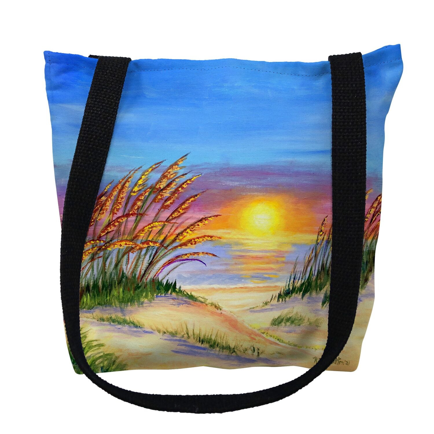 16 x 16 in. Sea Oates Sunrise Tote Bag - Medium