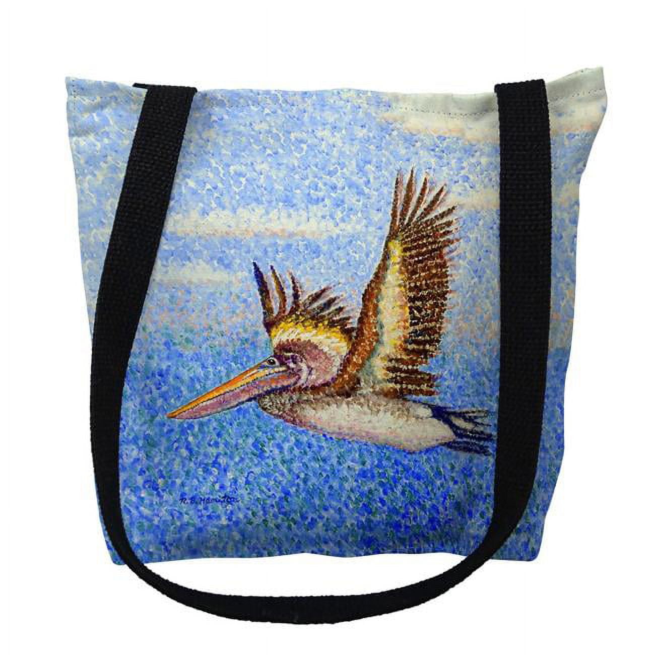 16 x 16 in. Flying Pelican Tote Bag - Medium