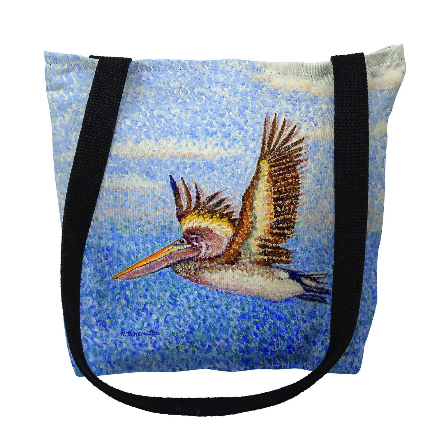 13 x 13 in. Flying Pelican Tote Bag - Small