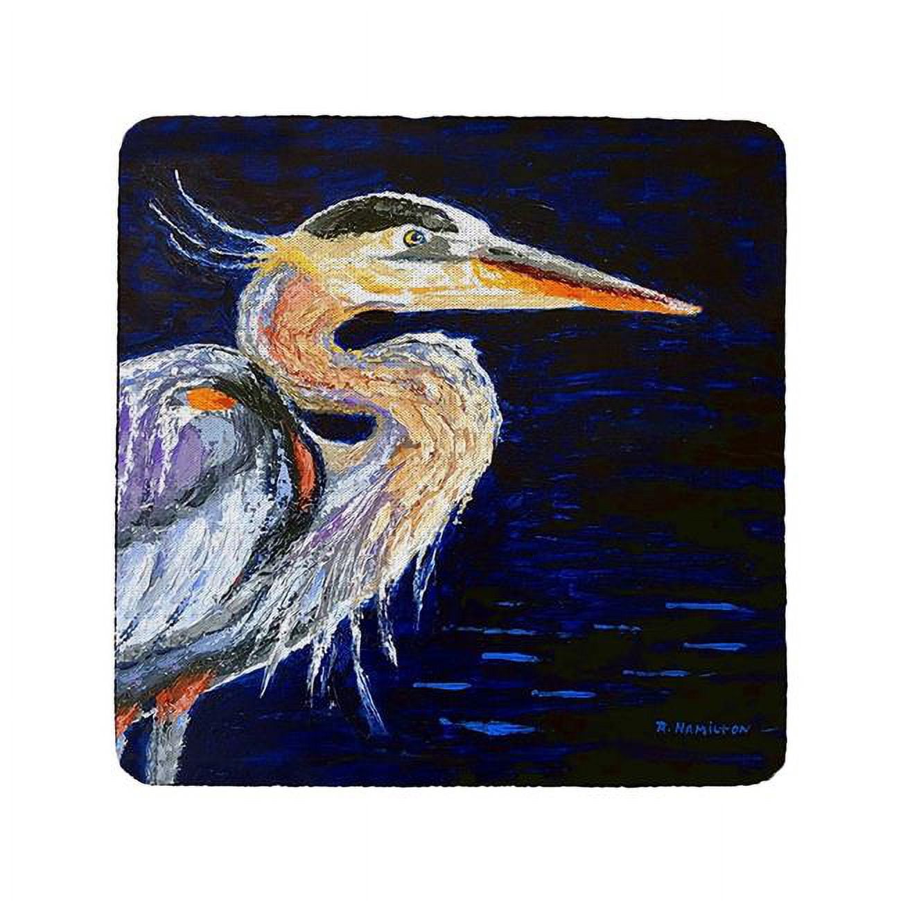 Picture of Betsy Drake CT1353 Palette Blue Heron Coaster - Set of 4