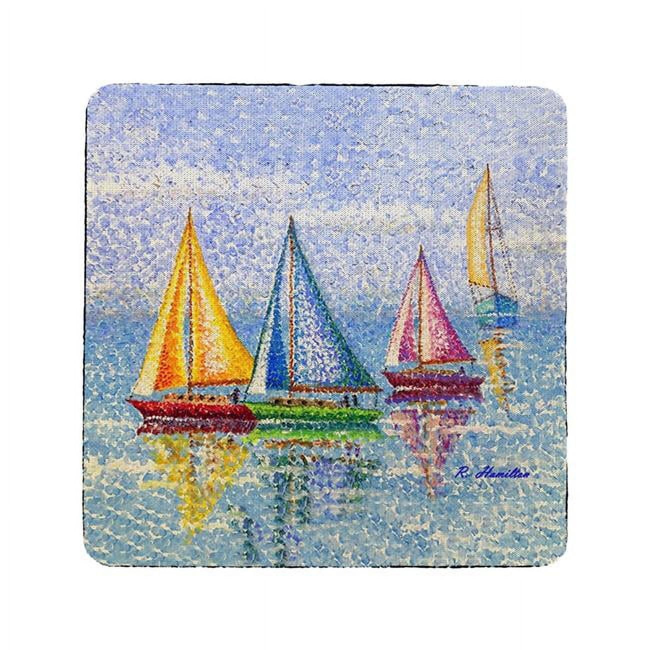 Picture of Betsy Drake CT1354 Sailboat Colors Coaster - Set of 4