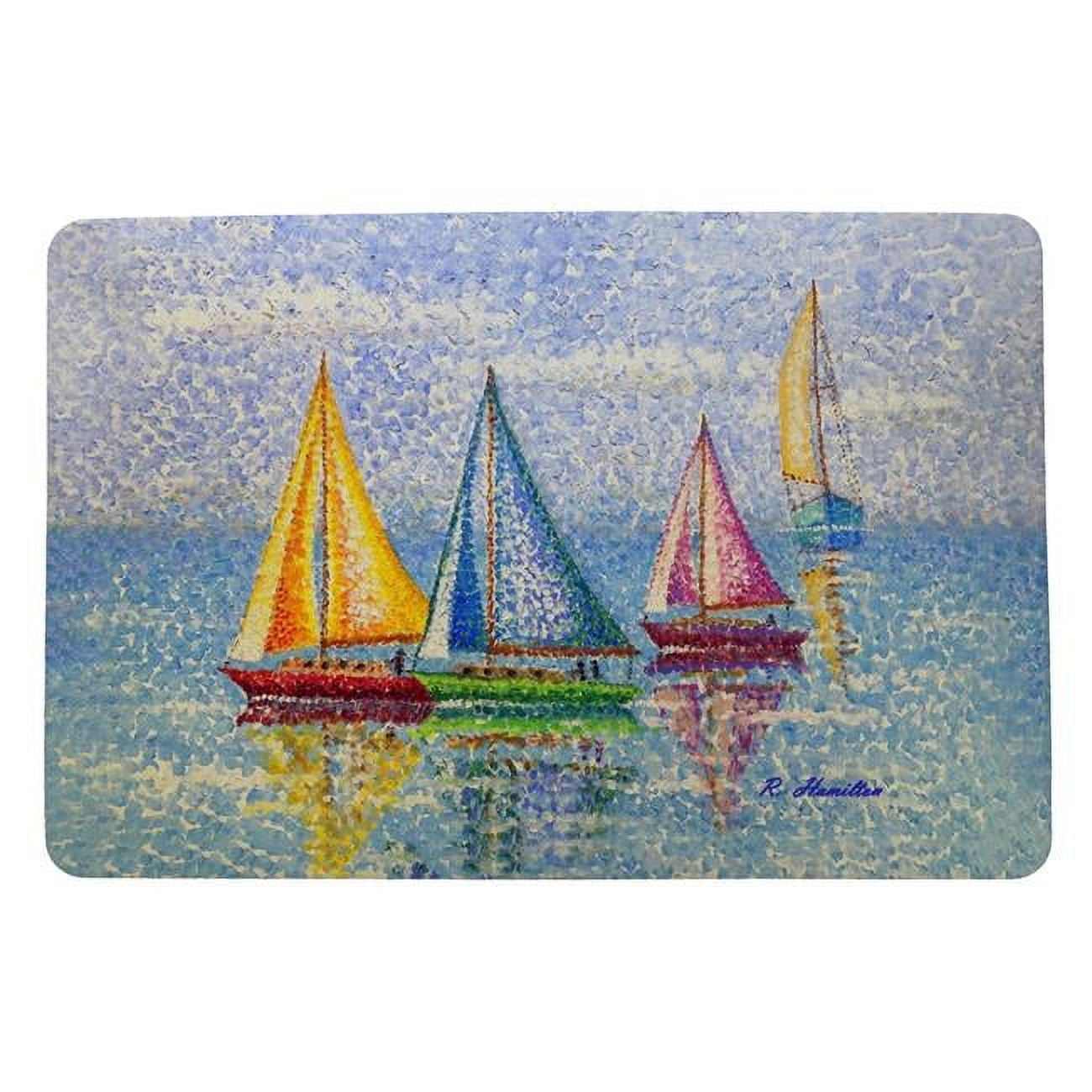 18 x 26 in. Sailboat Colors Door Mat