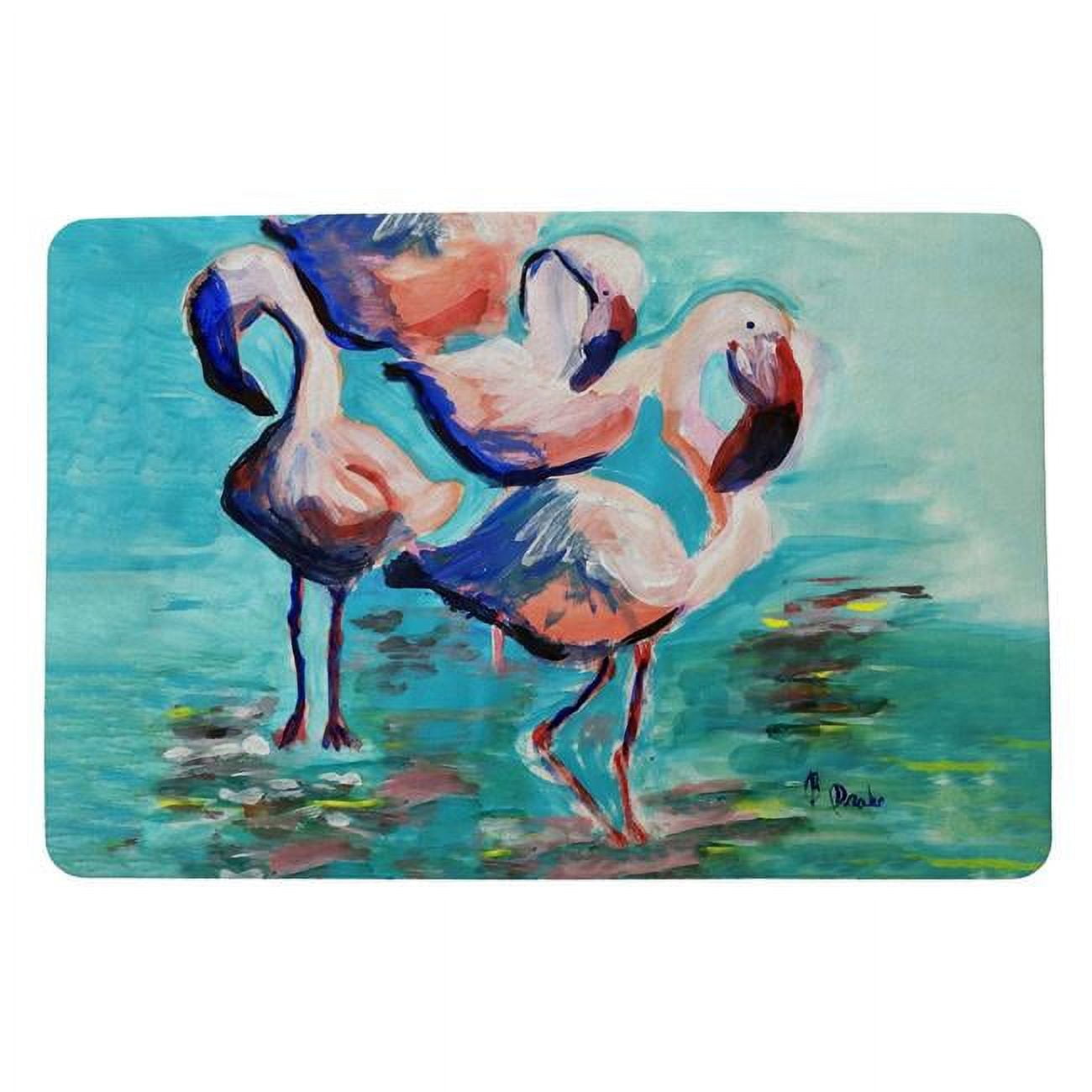 18 x 26 in. Dancing Flamingos Door Mat