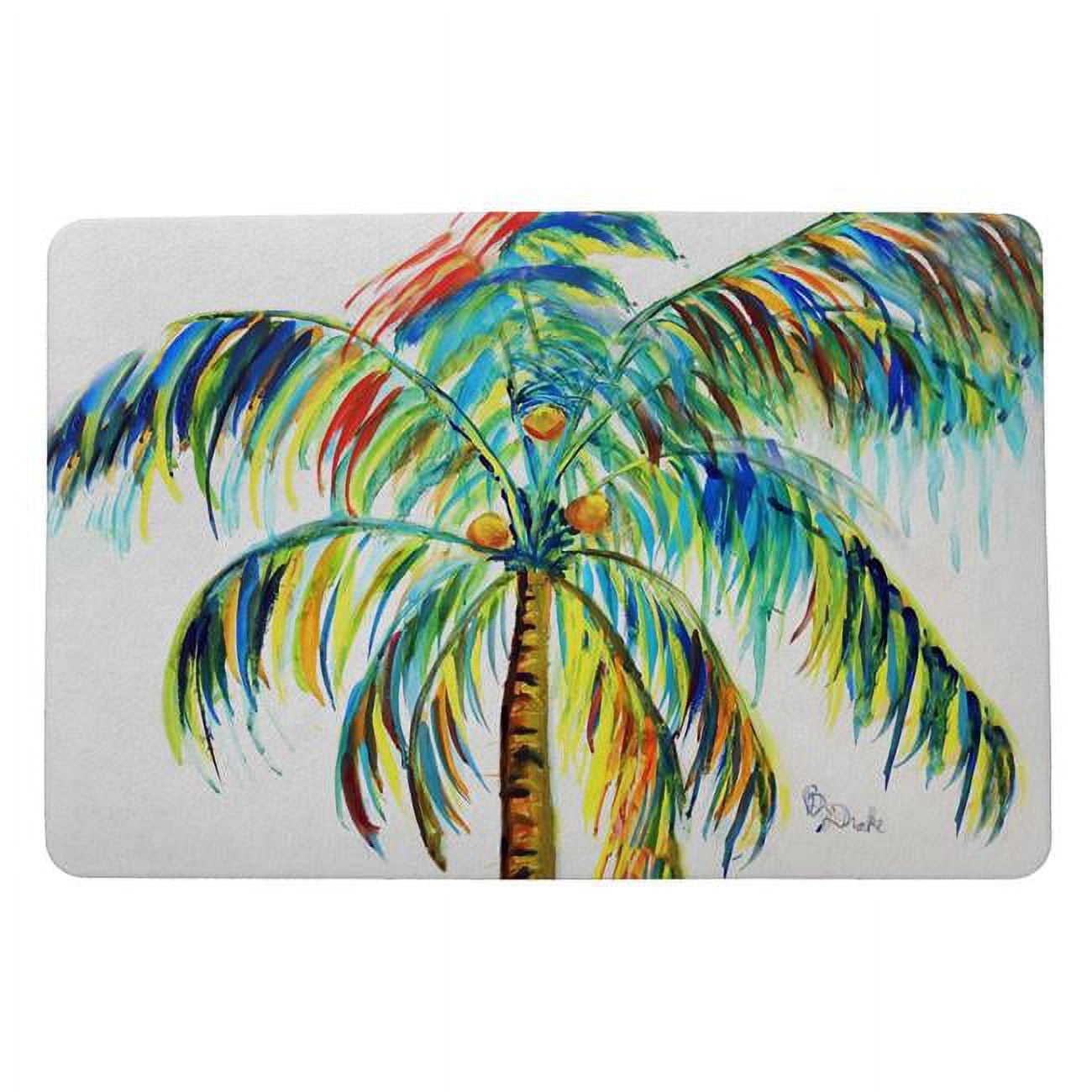 18 x 26 in. Multi-Color Palm Door Mat