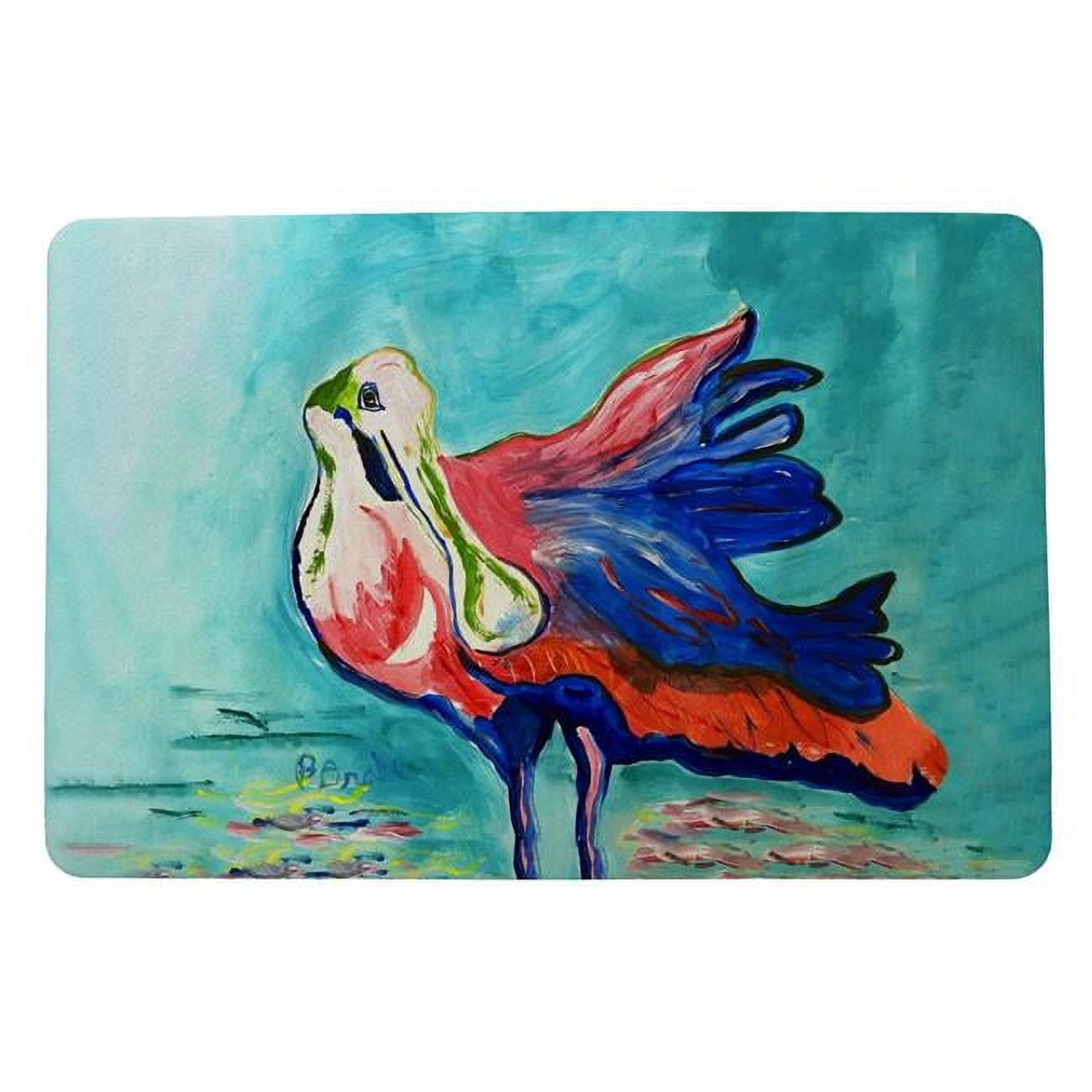 18 x 26 in. Spoonbill Looking Door Mat