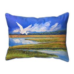 16 x 20 in. Flying Egret Indoor & Outdoor Pillow - Large