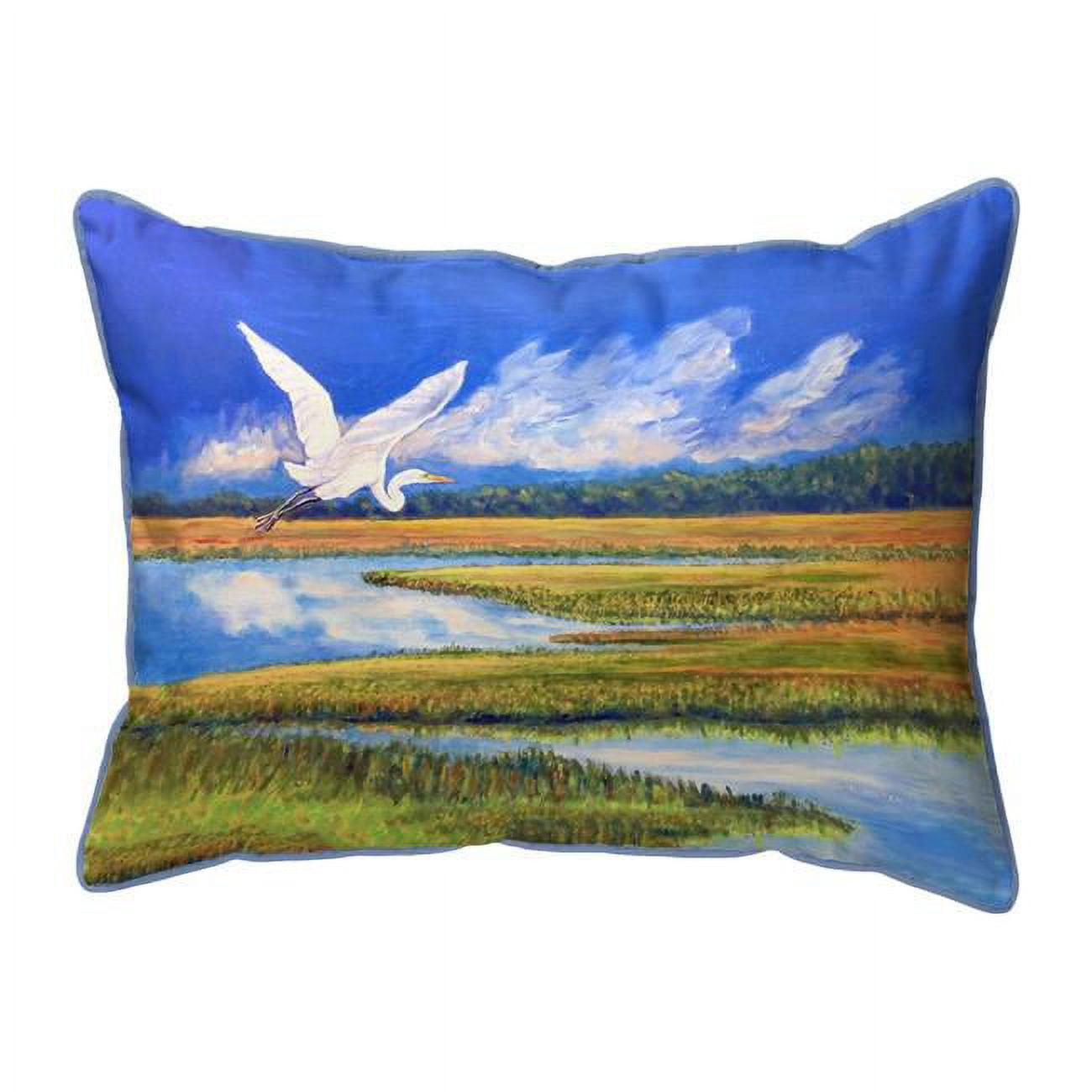20 x 24 in. Flying Egret Zippered Pillow - Extra Large