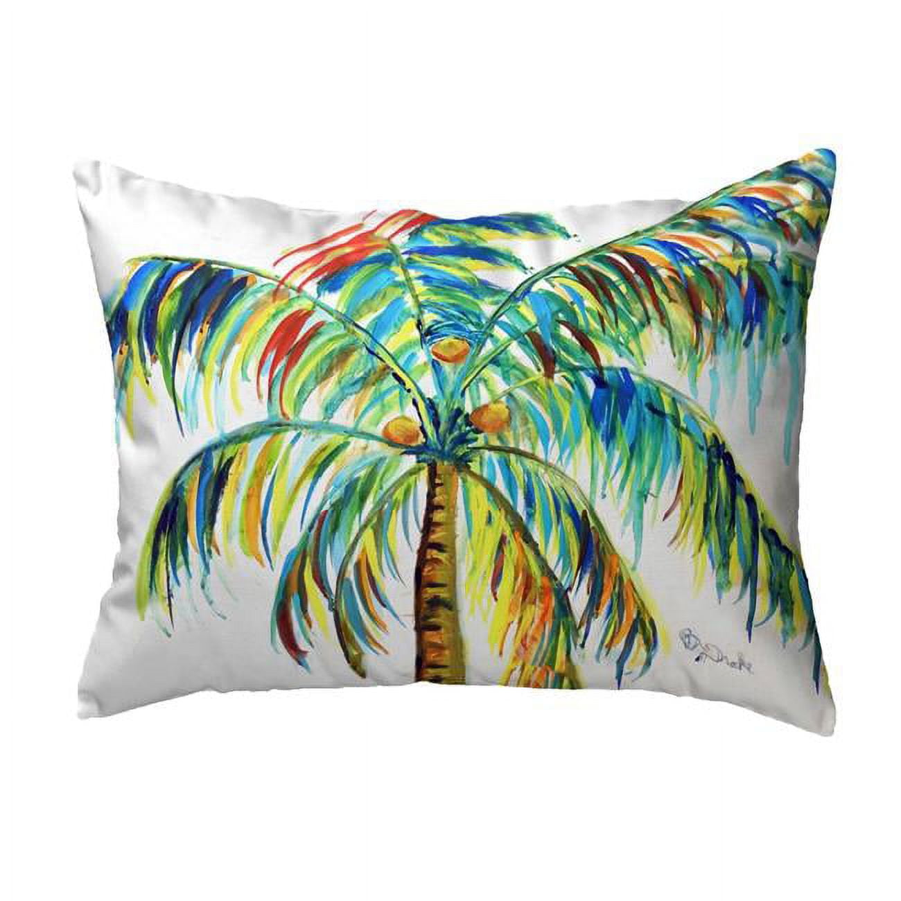 16 x 20 in. Multi-Color Palm No Cord Pillow