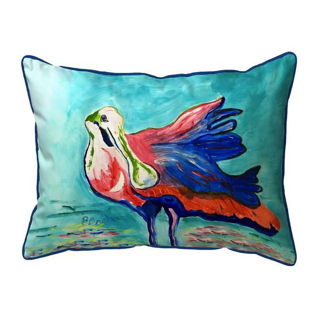 11 x 14 in. Spoonbill Looking Indoor & Outdoor Pillow - Small