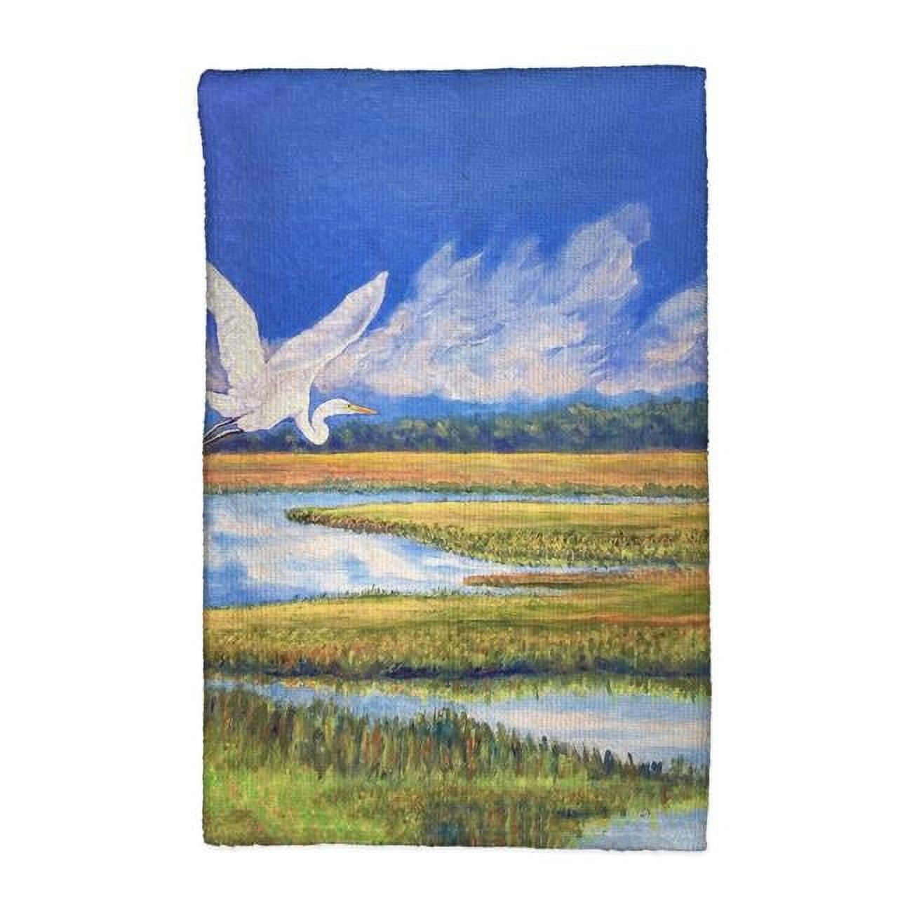 Picture of Betsy Drake KT1351 16 x 25 in. Flying Egret Kitchen Towel