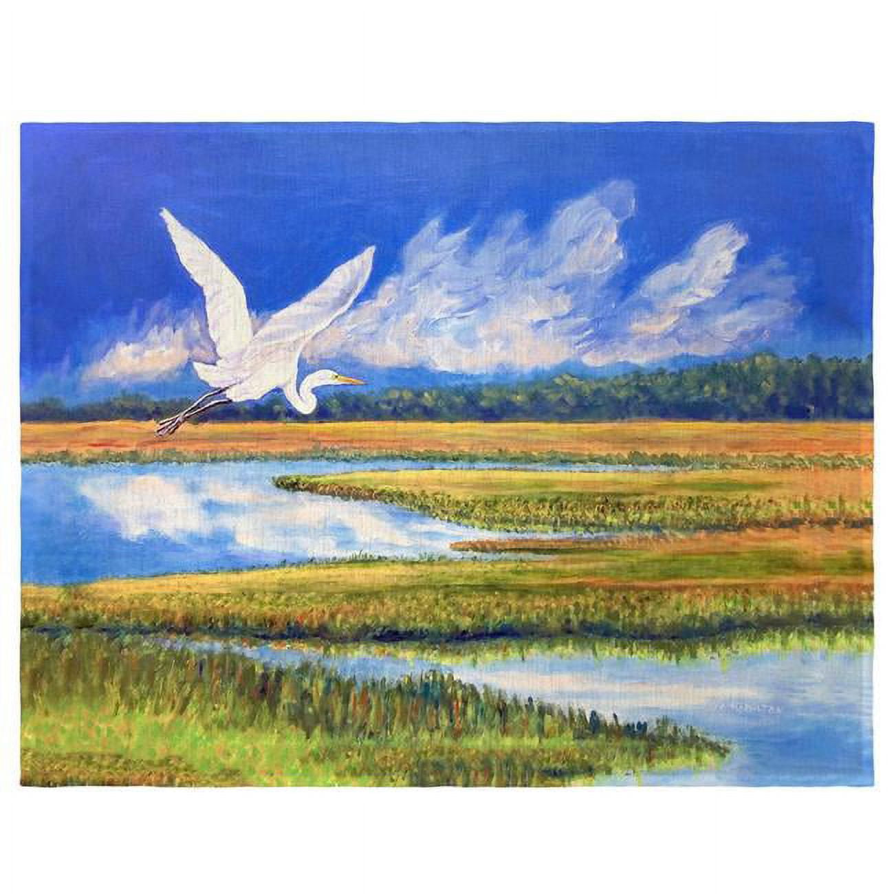 Picture of Betsy Drake PM1351 14 x 18 in. Flying Egret Place Mat - Set of 4