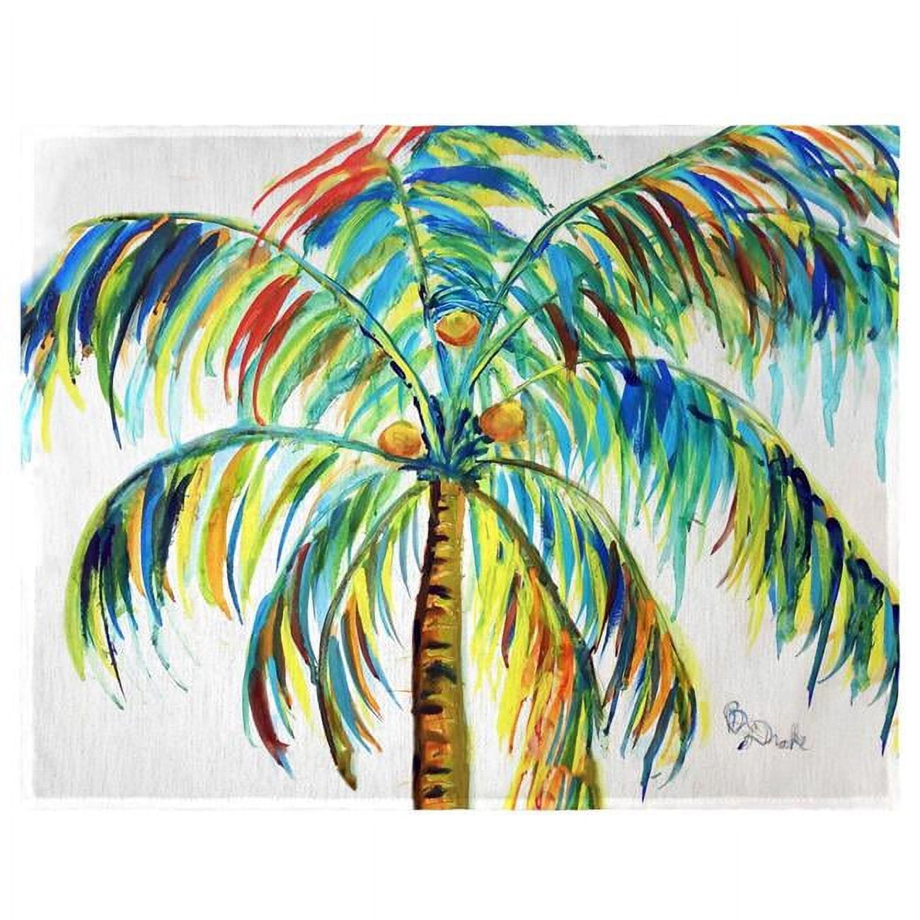 Picture of Betsy Drake PM1356 14 x 18 in. Multi-Color Palm Place Mat - Set of 4