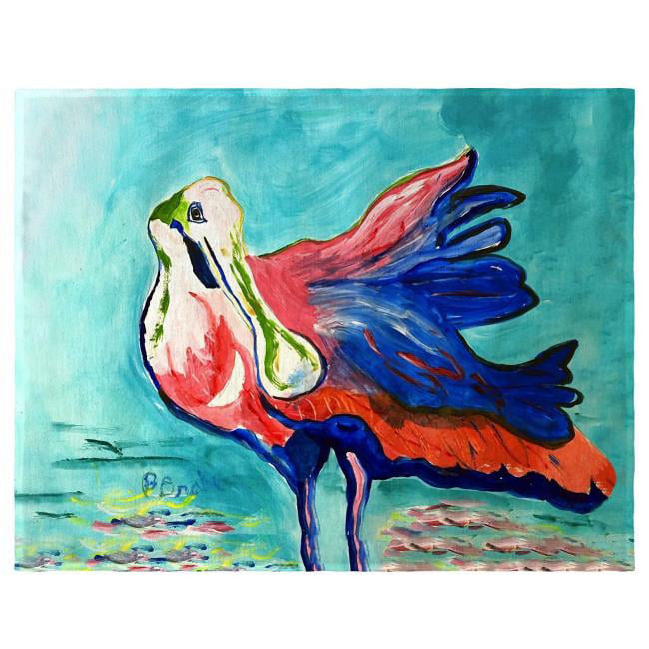 Picture of Betsy Drake PM1360 14 x 18 in. Spoonbill Looking Place Mat - Set of 4