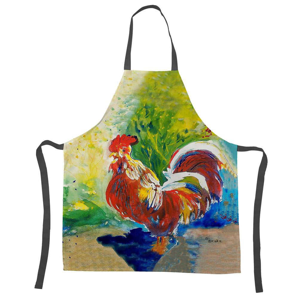 Picture of Betsy Drake APR144 Red Rooster Apron