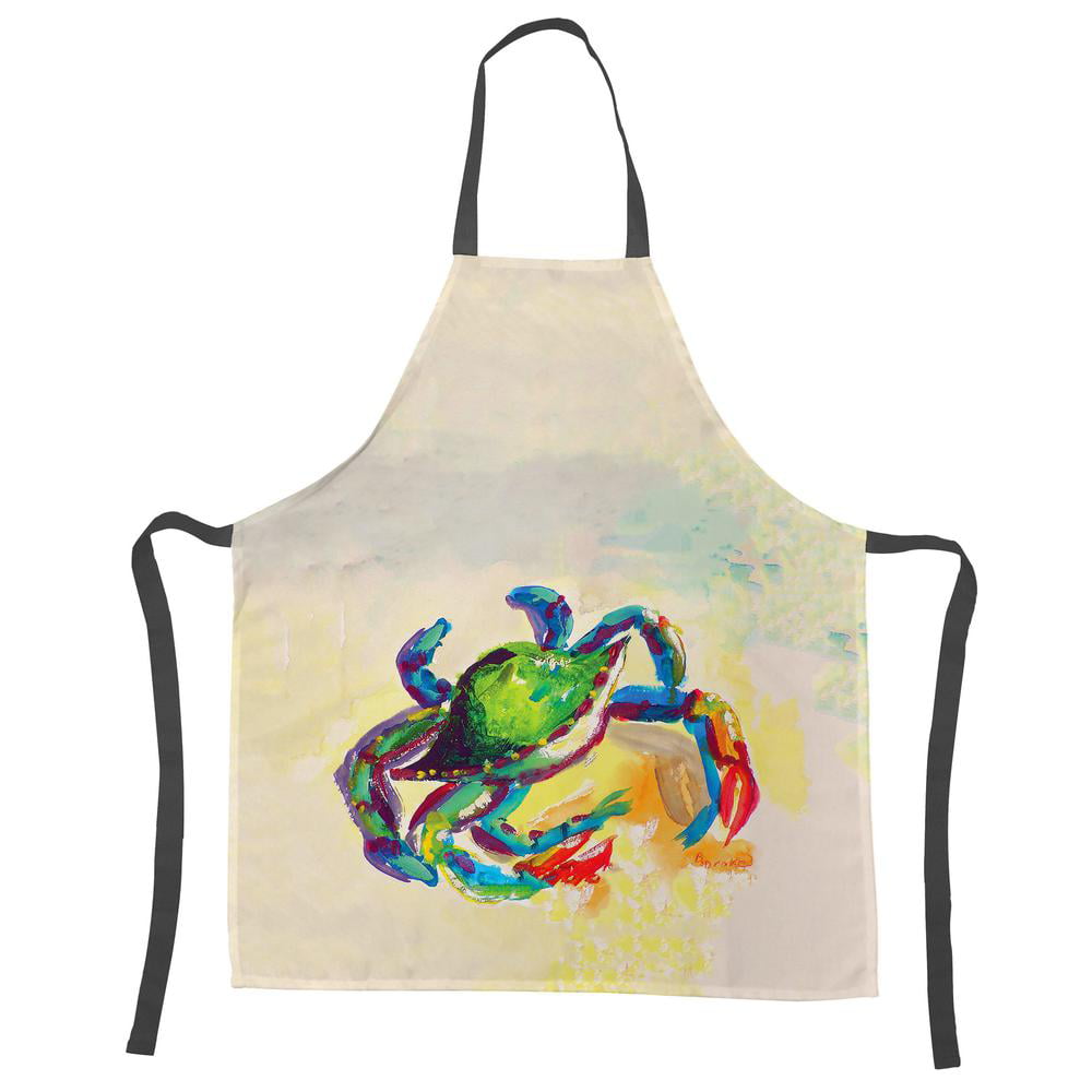 Picture of Betsy Drake APR267 Teal Crab Apron