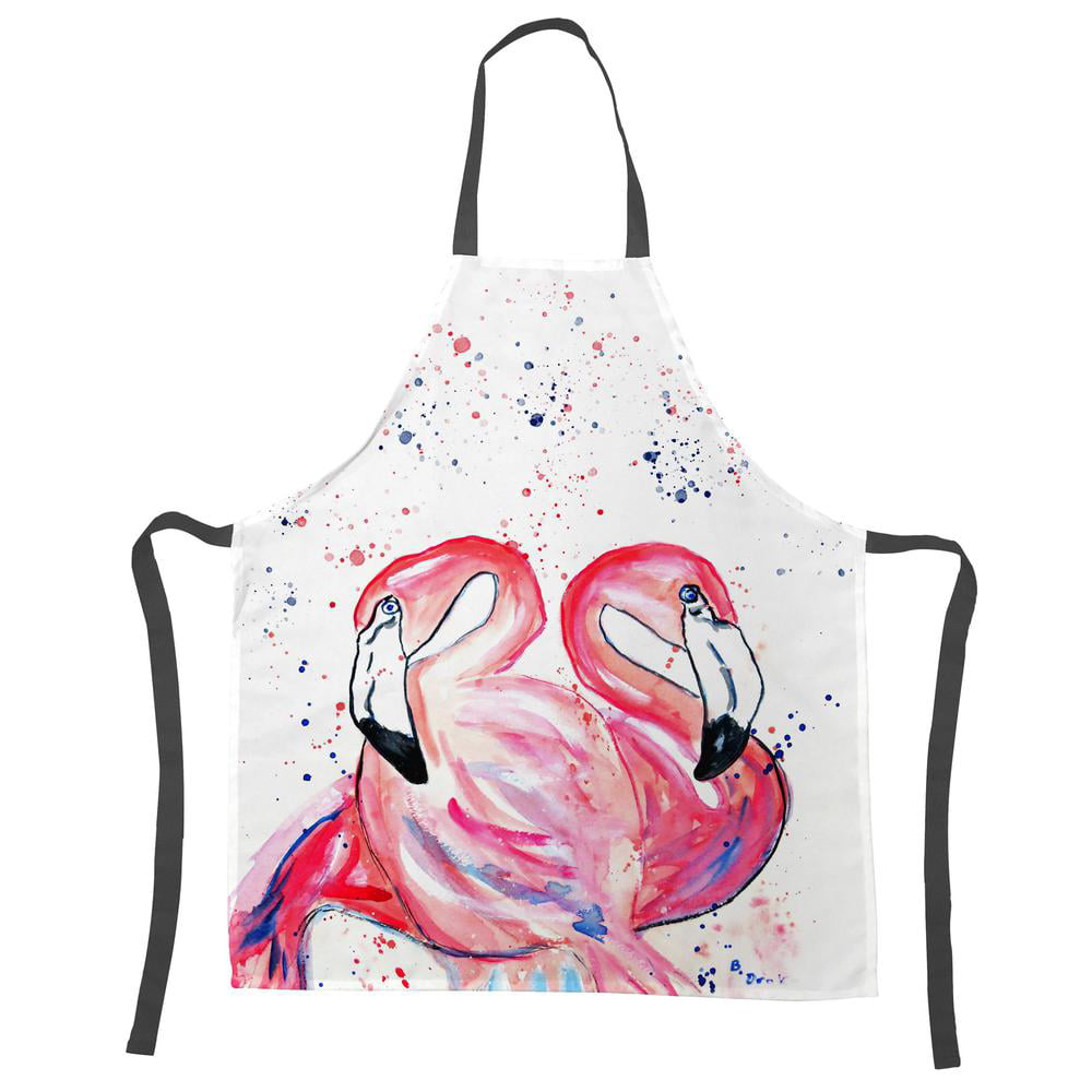 Picture of Betsy Drake APR636 Betsys Flamingos Apron