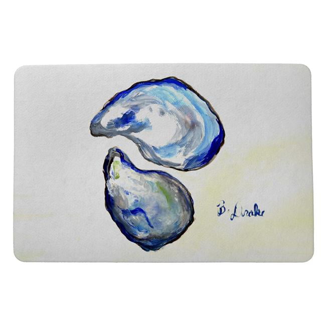 18 x 26 in. Blue Oysters Door Mat