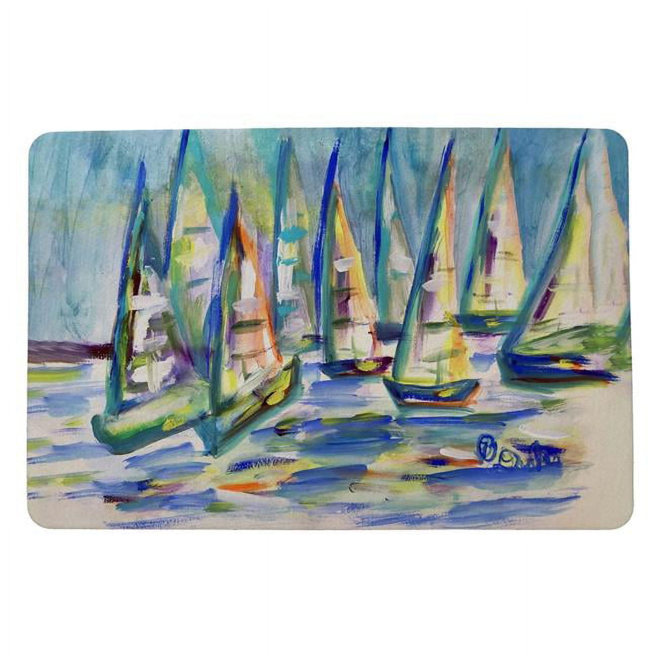 18 x 26 in. More Sailboats Door Mat