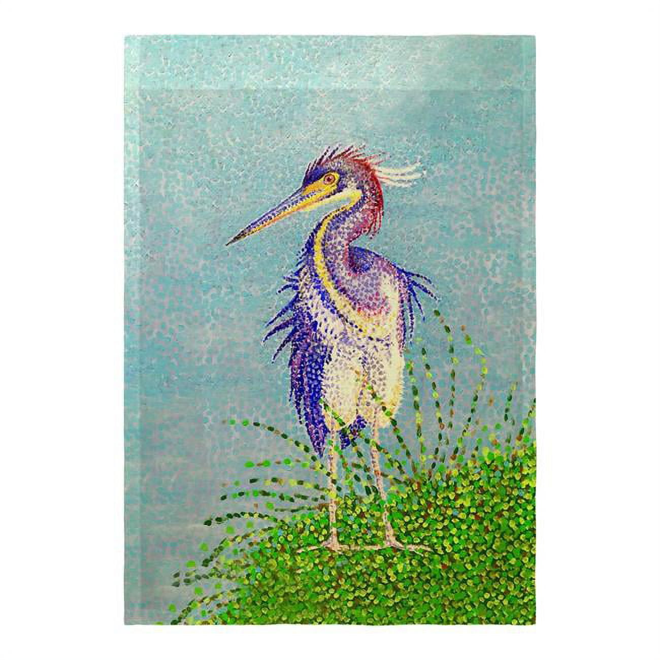12.5 x 18 in. Windy Louisiana Heron Flag