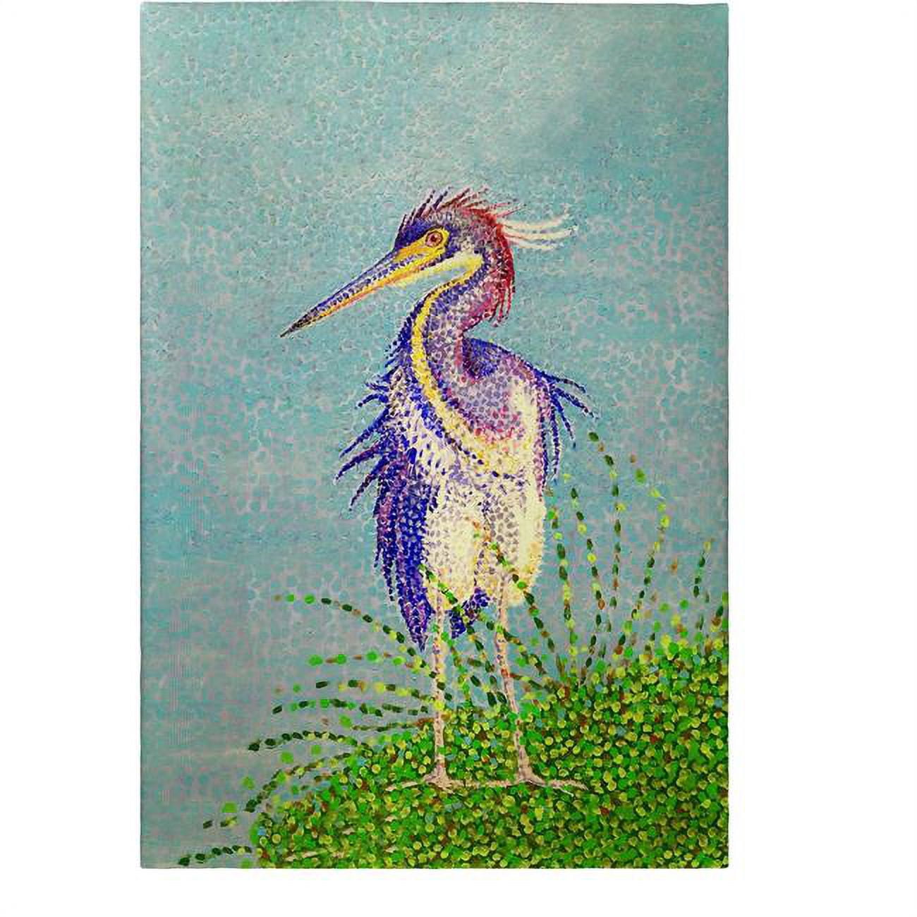 Windy Louisiana Heron Guest Towel