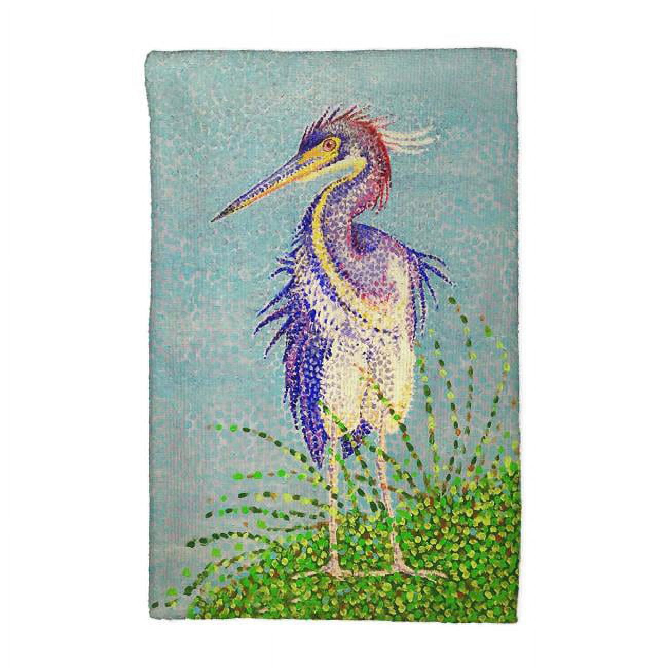 Picture of Betsy Drake KT1431 16 x 25 in. Windy Louisiana Heron Kitchen Towel