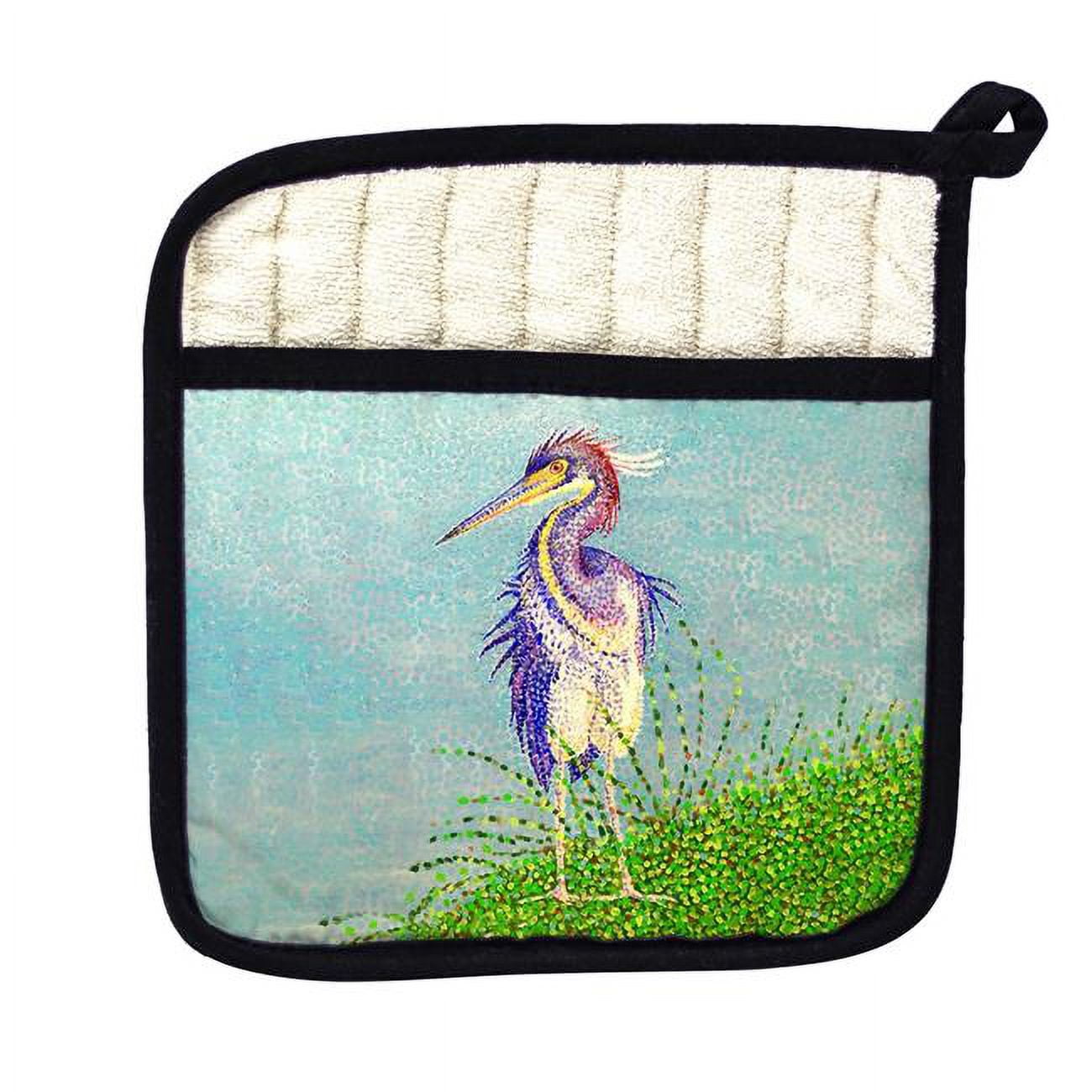 Picture of Betsy Drake PT1431 Windy Louisiana Heron Pot Holder