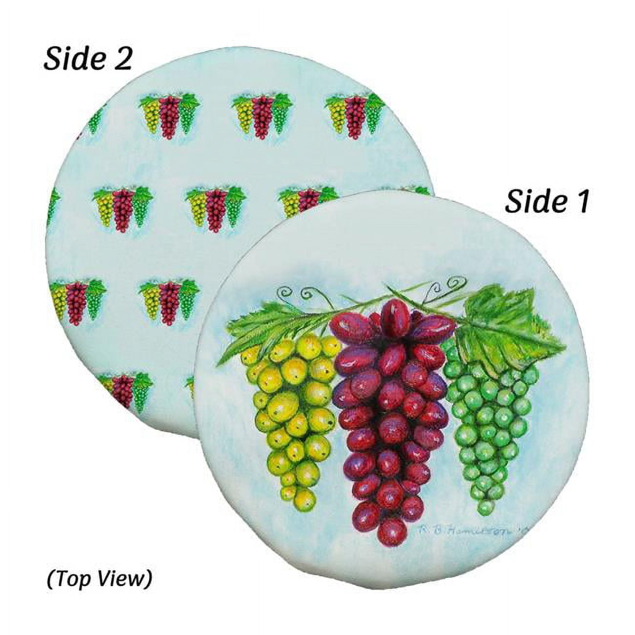 Picture of Betsy Drake BC041 10 in. Bunches of Grapes Reversible Bowl Cover