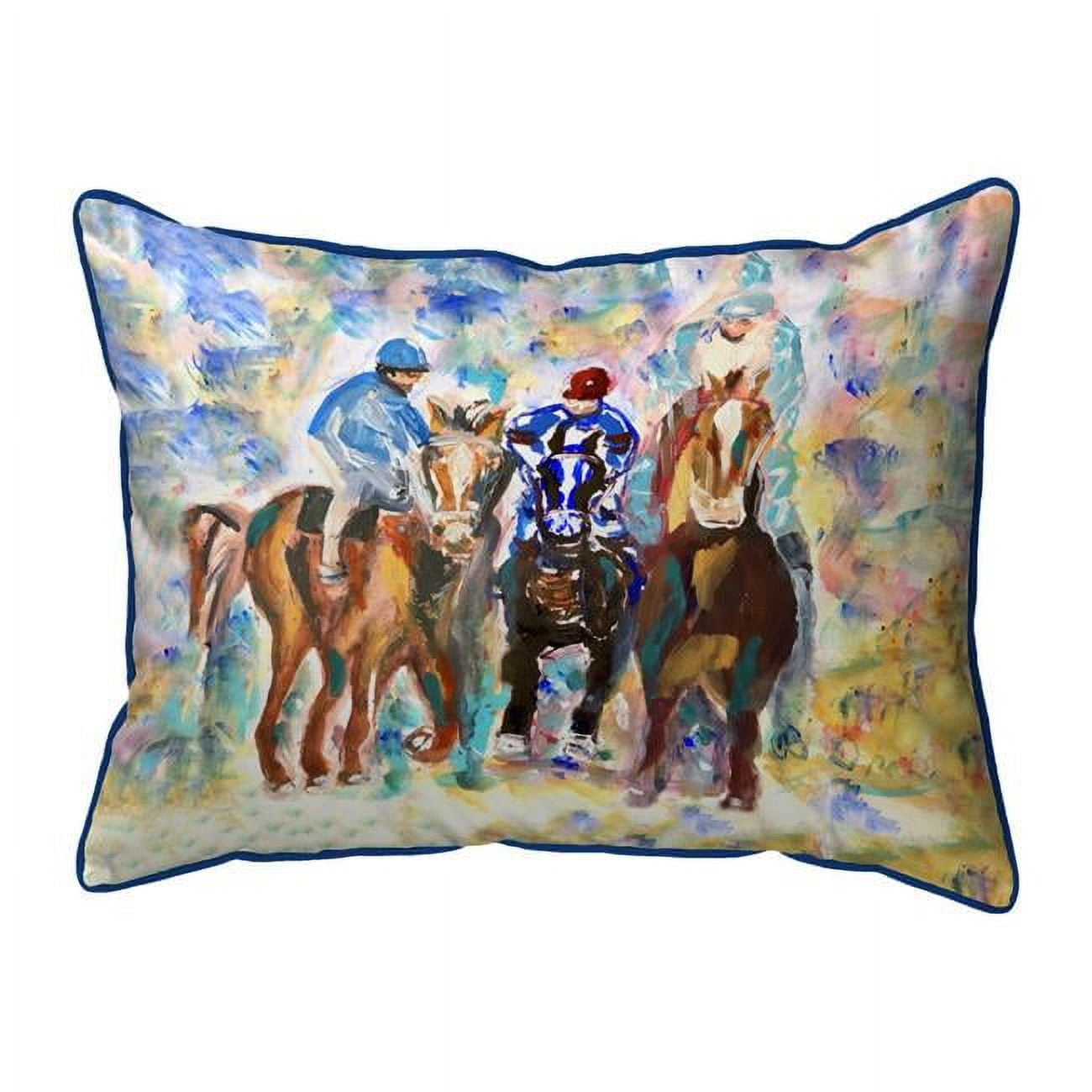 16 x 20 in. Three Racing II Indoor & Outdoor Pillow - Large