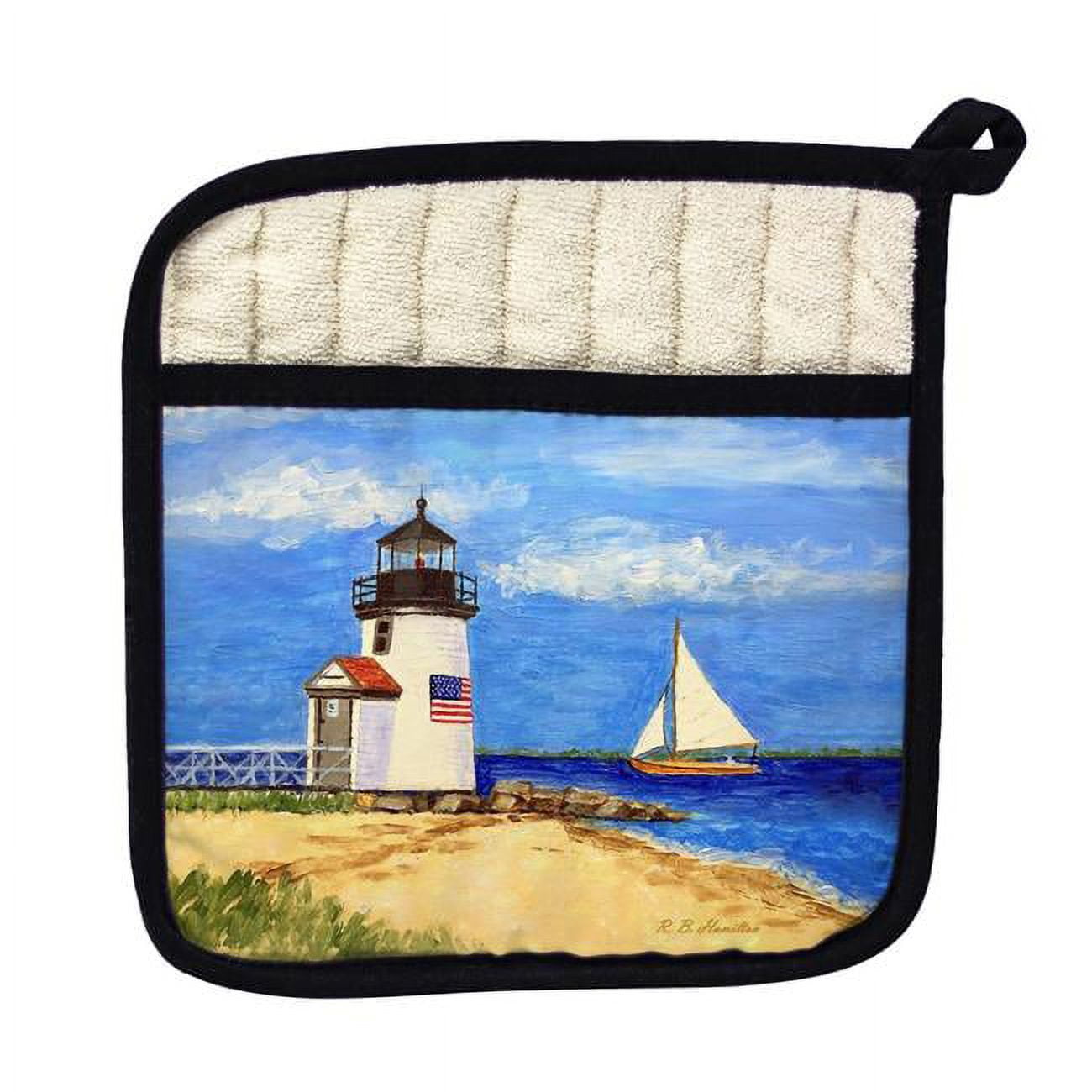 Picture of Betsy Drake PT1342 Brant Point Lighthouse, MA Pot Holder