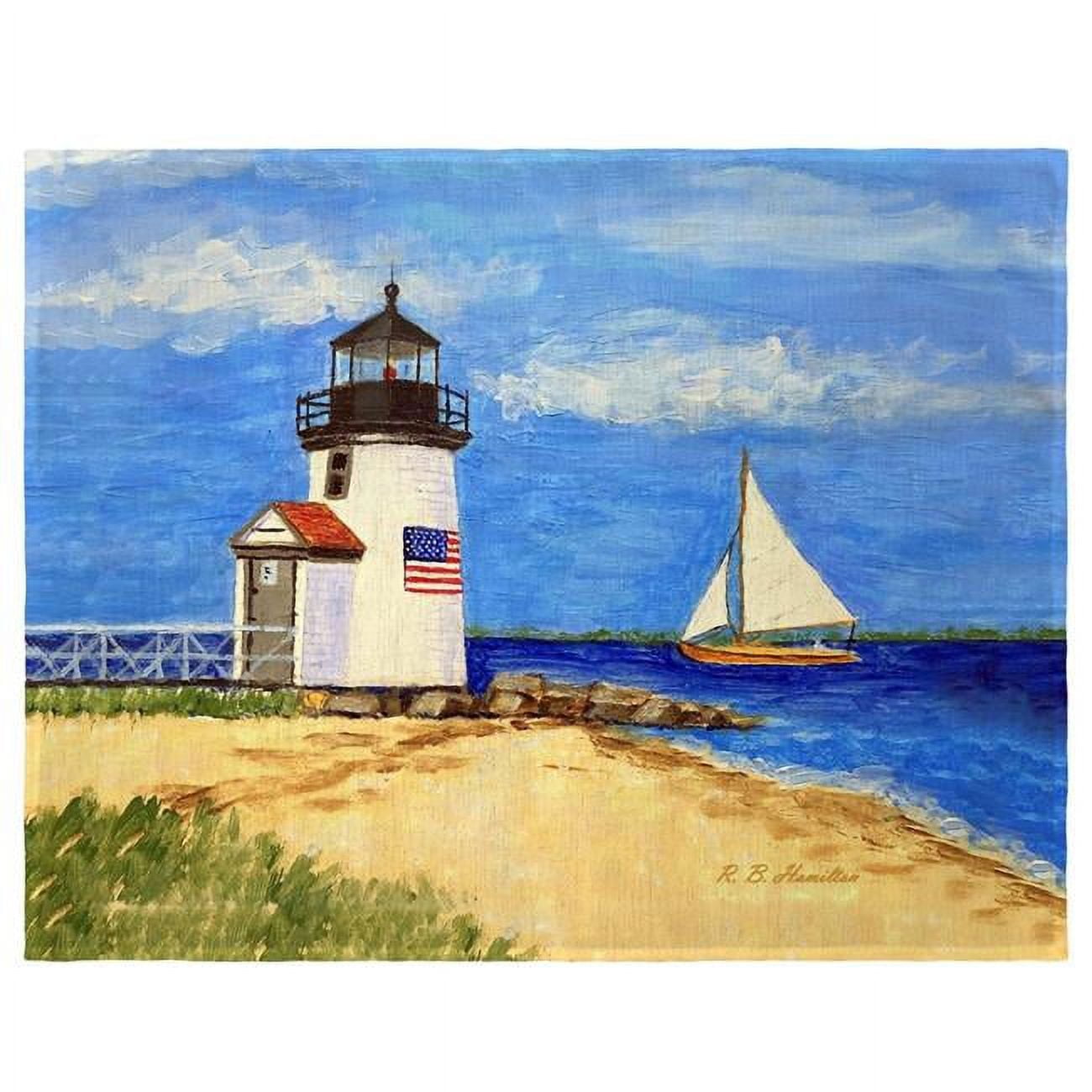 Picture of Betsy Drake PM1342 14 x 18 in. Brant Point Lighthouse, MA Place Mat - Set of 4