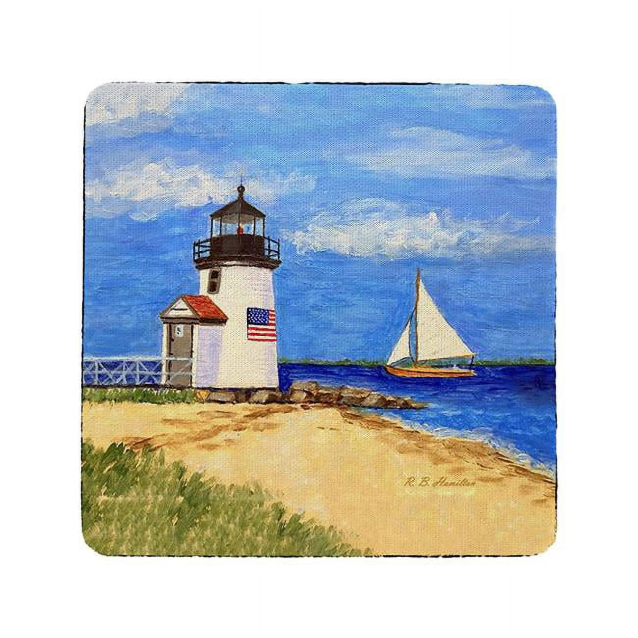 Picture of Betsy Drake CT1342 Brant Point Lighthouse, MA Coaster - Set of 4