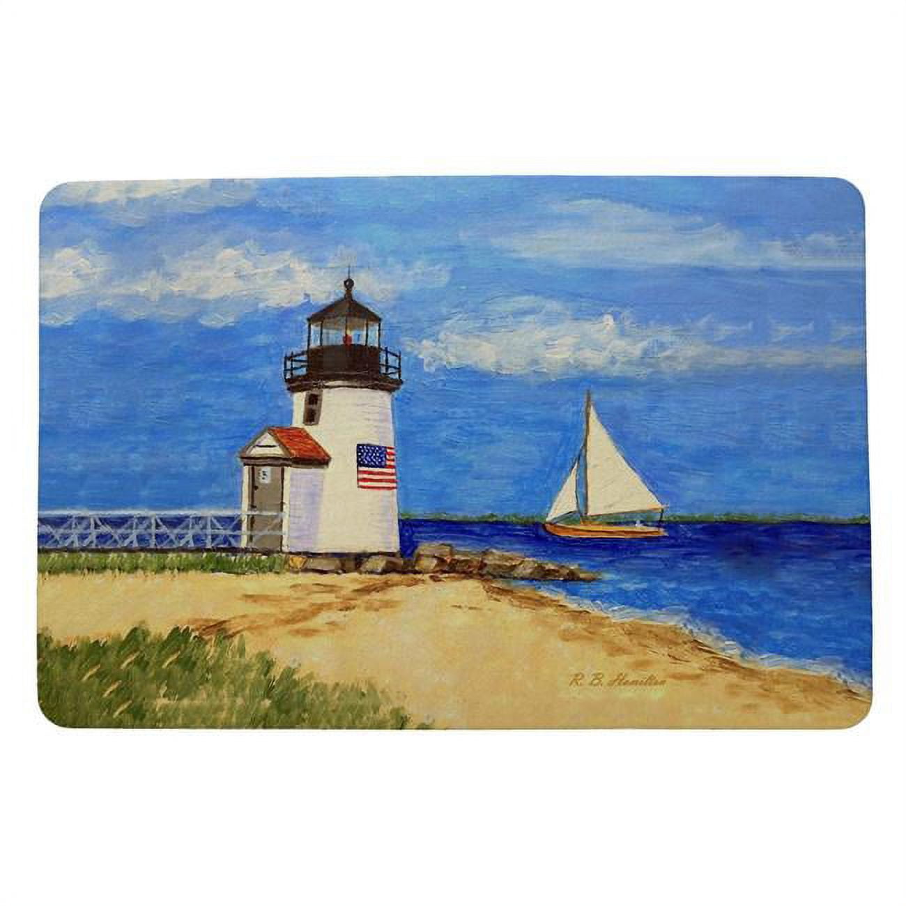 18 x 26 in. Brant Point Lighthouse, MA Door Mat