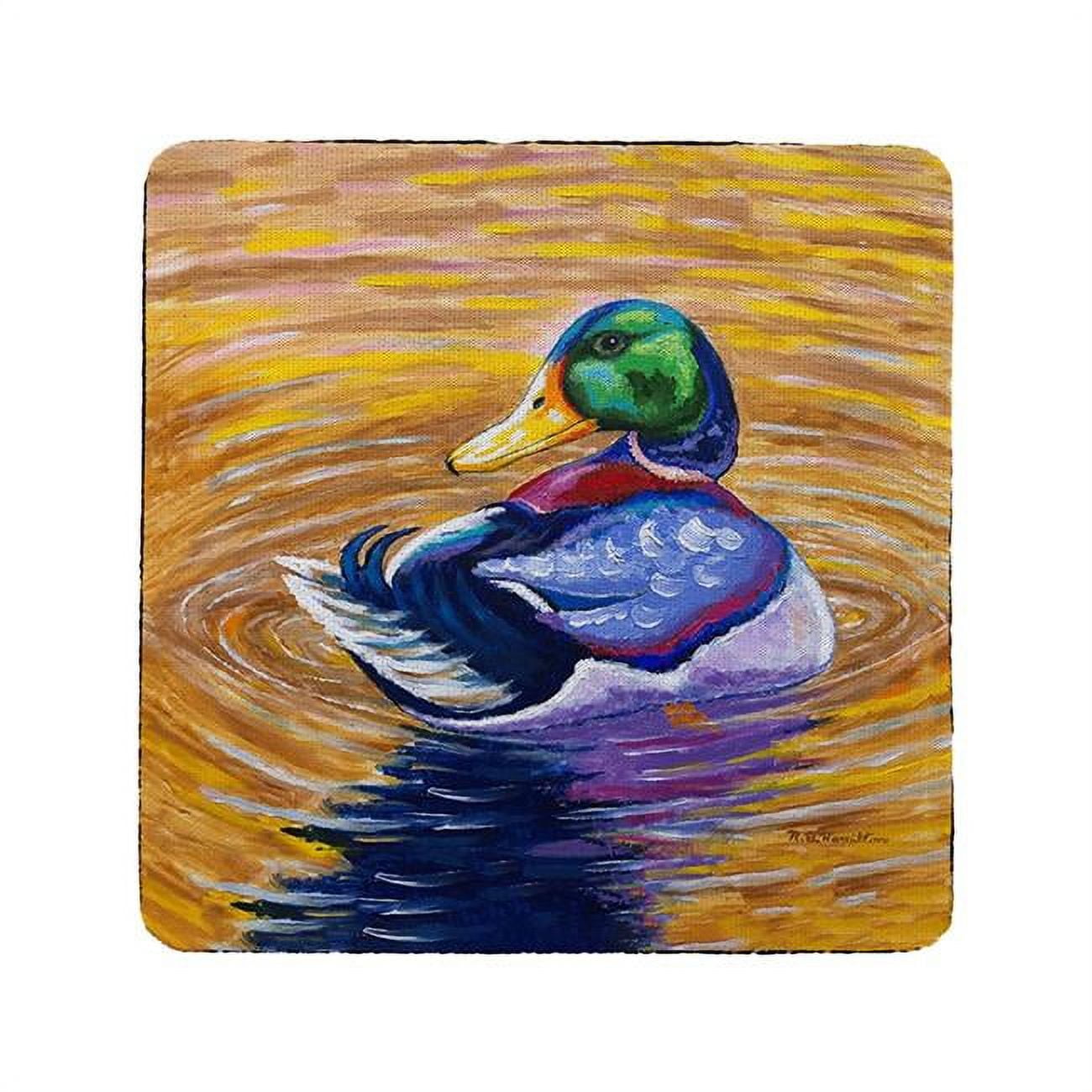 Picture of Betsy Drake CT1337 Duck Looking Coaster - Set of 4