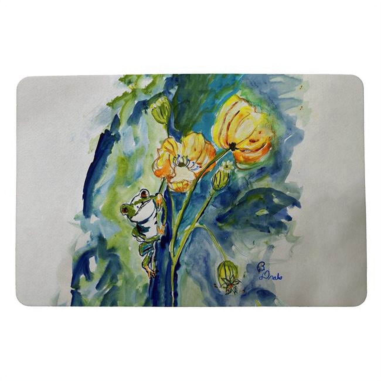 18 x 26 in. Frog & Flower Door Mat