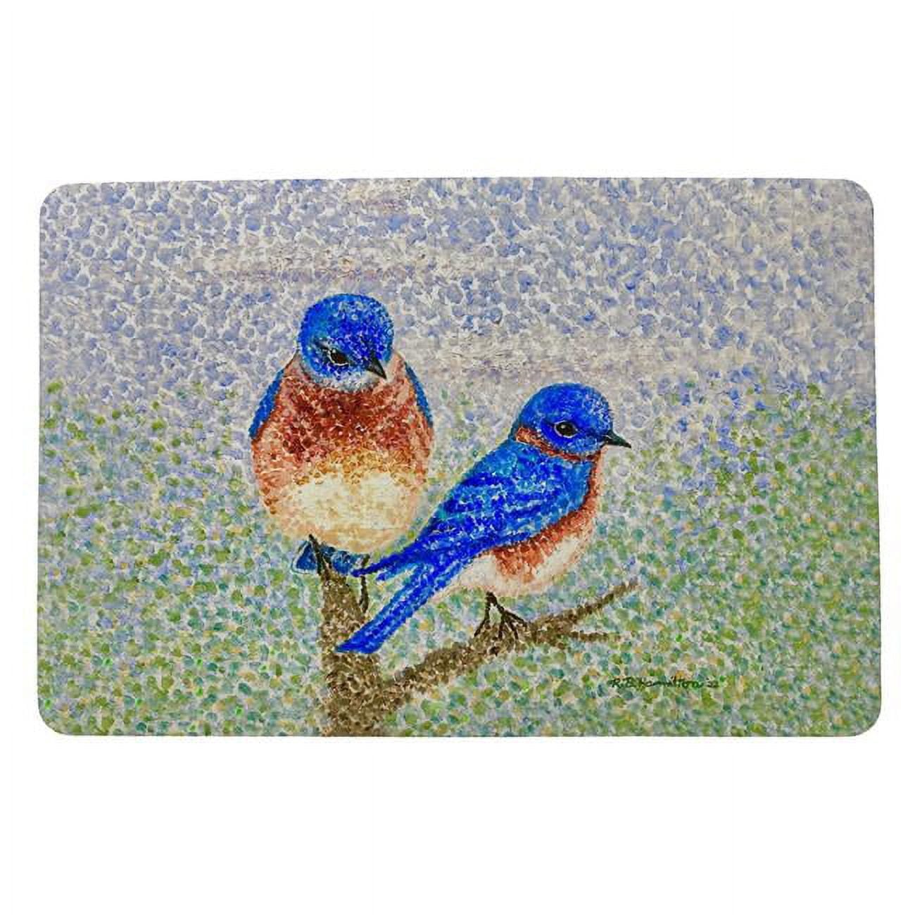 18 x 26 in. Two Blue Birds Door Mat