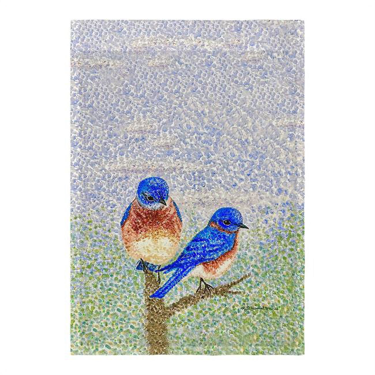12.5 x 18 in. Two Blue Birds Flag