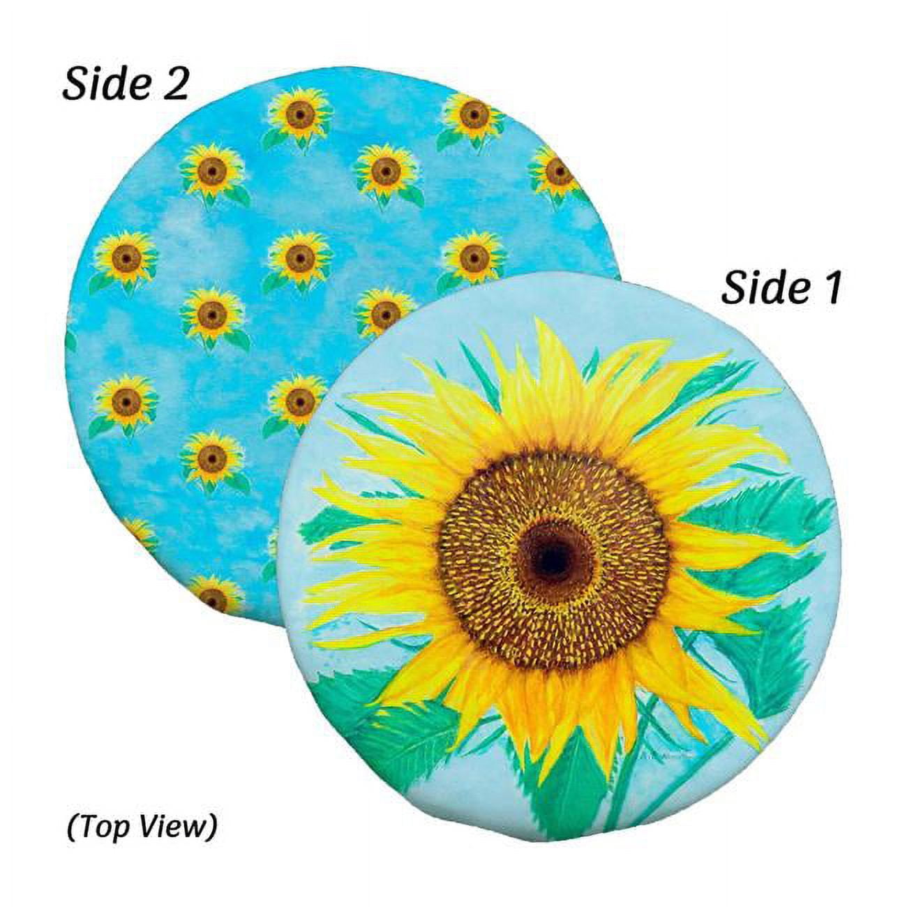 Picture of Betsy Drake BC1003 10 in. Dicks Sunflowers Reversible Bowl Cover