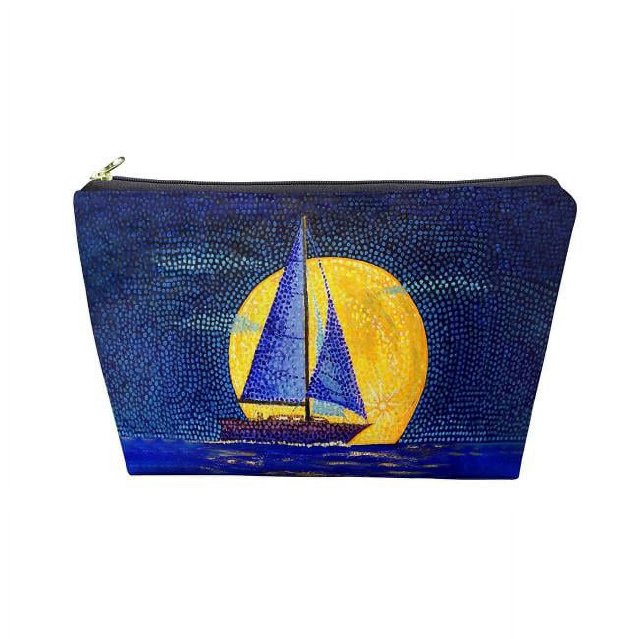 8.5 x 6 in. Moonrise Sailboat Pouch