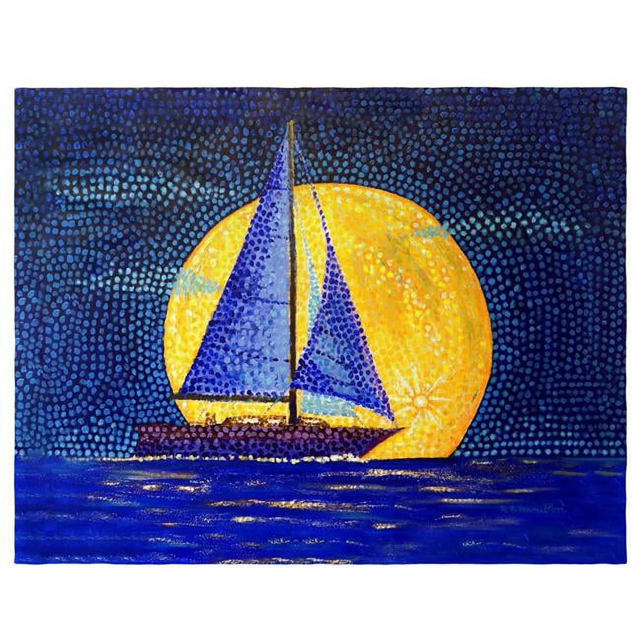 Picture of Betsy Drake PM1434 14 x 18 in. Moonrise Sailboat Place Mat - Set of 4