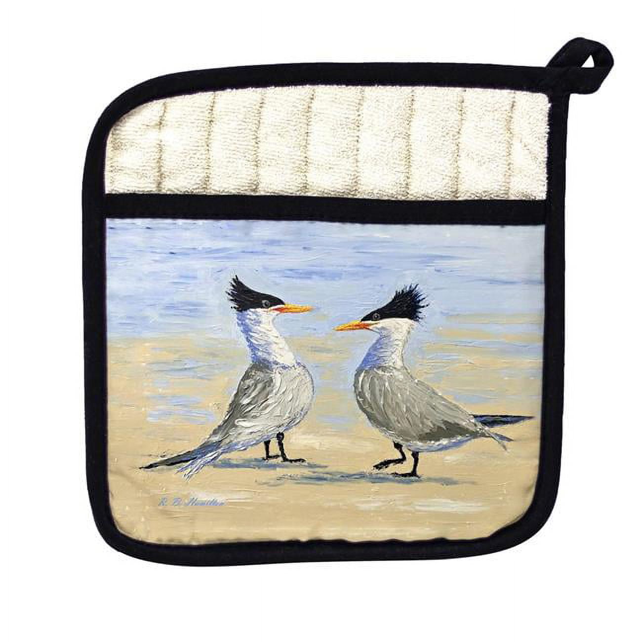 Picture of Betsy Drake PT1435 Two Terns Pot Holder