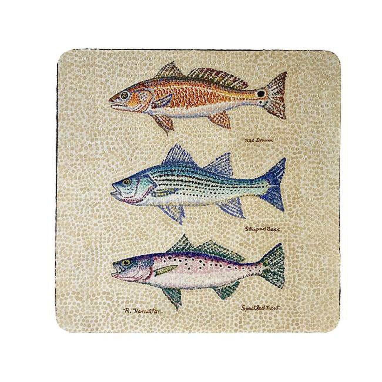 Picture of Betsy Drake CT1436 Creek Fish Coaster - Set of 4