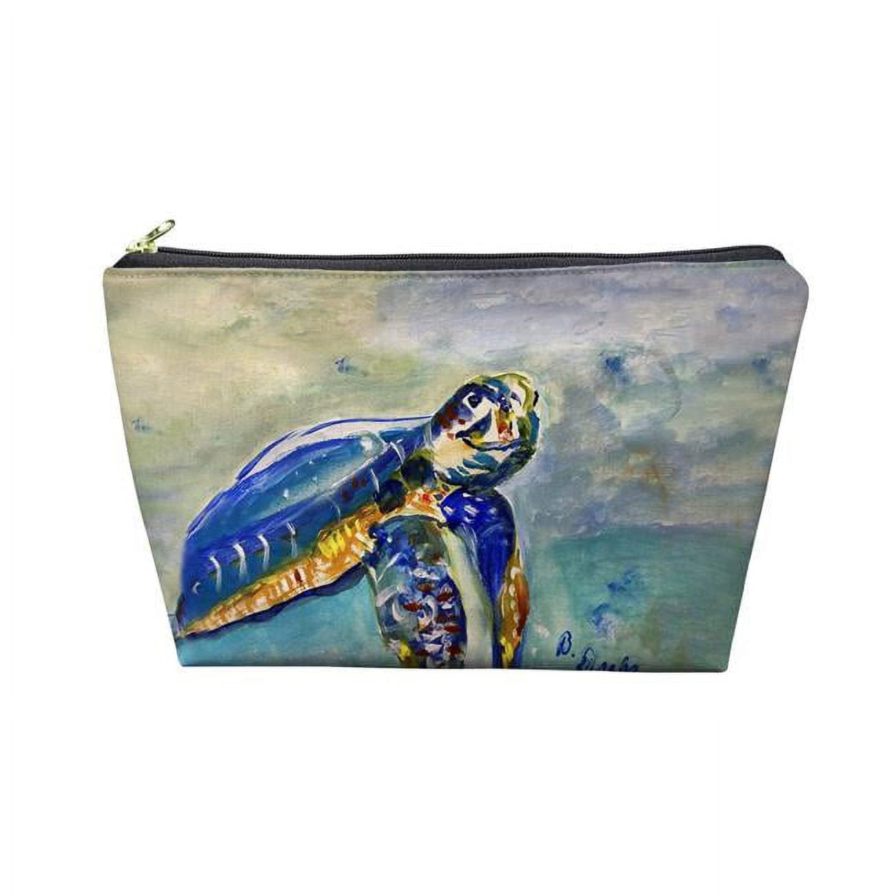 8.5 x 6 in. Happy Sea Turtle Pouch